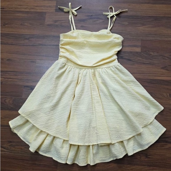 Charming Yellow Kids Dress - Picture 2 of 2